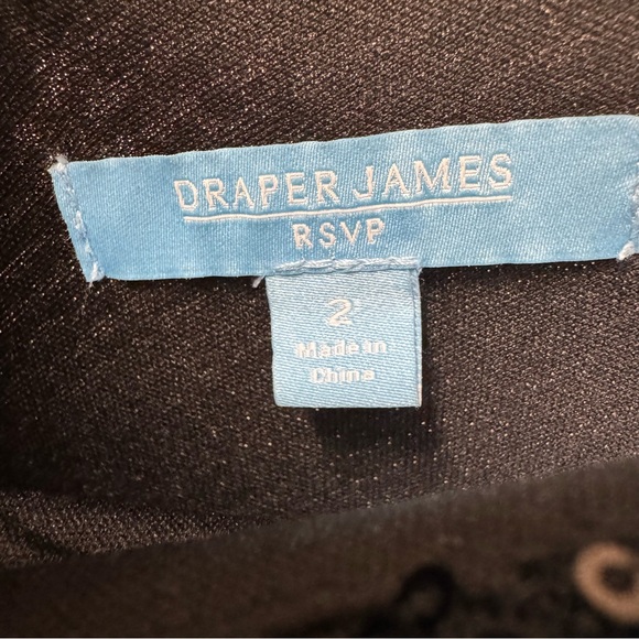 Draper James Sleeveless Black Sequin Midi Dress Size 2 - Picture 9 of 12